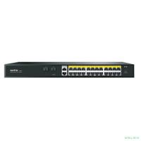 Коммутатор Netis P124GH (L2) 24x100Мбит/с 2x1Гбит/с 1xКомбо(1000BASE-T/SFP) 1SFP 24PoE 24PoE+ 360W неуправляемый