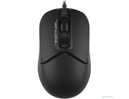 Мышь A4Tech Fstyler FM12S черный оптическая (1200dpi) silent USB (3but)