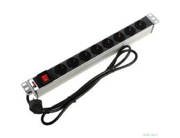 Повреждение упаковки REM Блок розеток Rem-16 с выкл., 8 Schuko, 16A, алюм., 19", шнур 1,8 м. ( R-16-8S-V-440-1.8)