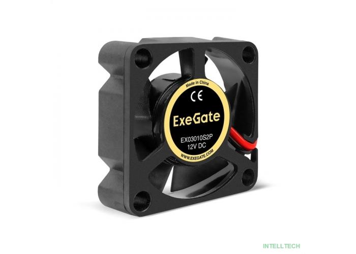 Exegate EX295214RUS Вентилятор 12B DC ExeGate EX03010S2P (30x30x10 мм, Sleeve bearing (подшипник скольжения), 2pin, 1000RPM, 28,5dBA)