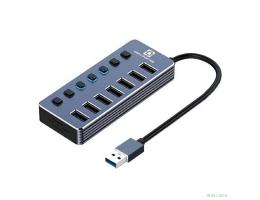 5bites Концентратор HB37-313SL USB3.0 -> 7*USB3.0 / AL / SILVER