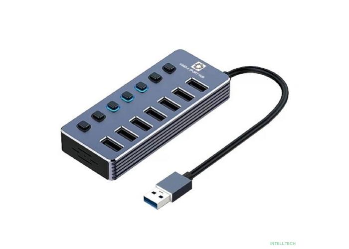 5bites Концентратор HB37-313SL USB3.0 -> 7*USB3.0 / AL / SILVER