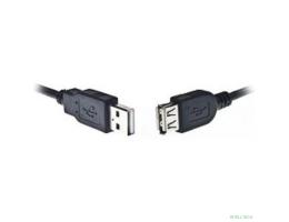 Bion Кабель удлинительный USB 2.0 A-A (m-f), 3м, черный [BXP-CCP-USB2-AMAF-030]