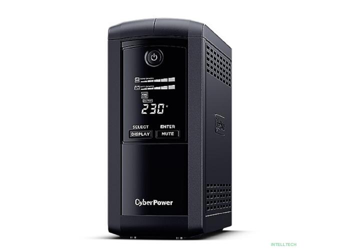 CyberPower VP700EILCD ИБП {Line-Interactive, Tower, 700VA/390W USB/RS-232/RJ11/45  (6 IEC С13)}