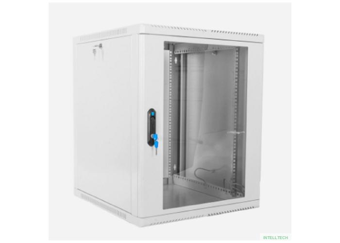 ЦМО Шкаф телекоммуникационный настенный сварной 12U (600 x 500) съёмные стенки, дверь стекло, ШРН-12.500