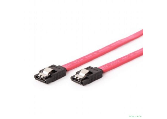 Cablexpert Кабель интерфейсный SATAIII, 30см, 7pin/7pin, защелка, пакет (CC-SATAM-DATA-0.3M)