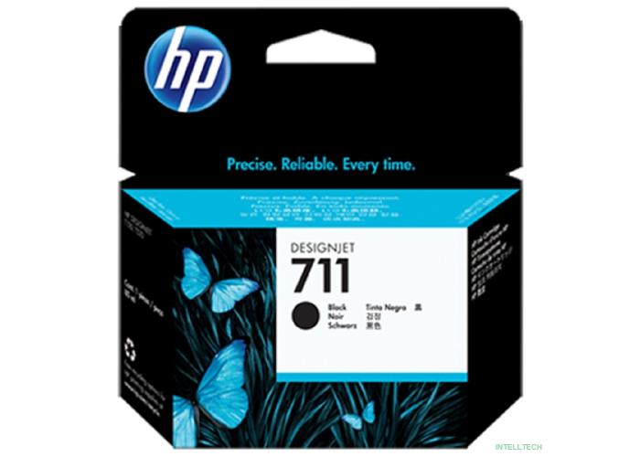 HP CZ133A Картридж №711, Black {Designjet T120/T520, Black (80ml)}