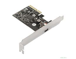 Exegate EX293839RUS Контроллер  EXE-321 (PCI-E x4 v3.0, 20Gbps (USB3.2 GEN2x2) Type-C ext., ASMedia Chipset ASM3242)