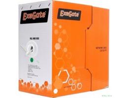 Exegate EX264556RUS Кабель UTP 4 пары кат.5e Exegate 100% медь, 26AWG, бухта 305м, серый, PVC