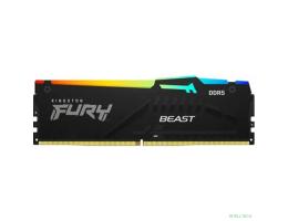 Память DDR5 8GB 5200MHz Kingston KF552C36BBEA-8 Fury Beast Expo RGB RTL Gaming PC5-41600 CL36 DIMM 288-pin 1.25В kit single rank с радиатором Ret