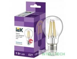 Iek LLF-A60-9-230-65-E27-CL Лампа LED A60 шар прозр. 9Вт 230В 6500К E27 серия 360°    