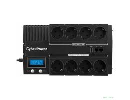 CyberPower BR700ELCD ИБП {Line-Interactive, 700VA/420W USB/RJ11/45/USB charger A (4+4 EURO), 12В/7,2 Ач х 1}