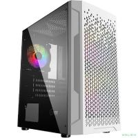 Powercase CMIMZW-L3 Корпус Mistral Micro Z3W Mesh LED, Tempered Glass, 2x 140mm + 1х 120mm 5-color fan, белый, mATX  (CMIMZW-L3)