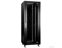 Cabeus SH-05C-32U60/80-BK Шкаф монтажный телекоммуникационный 19" напольный для распределительного и серверного оборудования 32U 600x800x1610mm (ШхГхВ) передняя стеклянная и задняя сплошная металличес