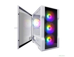 1STPLAYER Корпус TRILOBITE T3-G White / mATX, TG / 4x 120mm LED fans inc. / T3-G-WH-4F1-W
