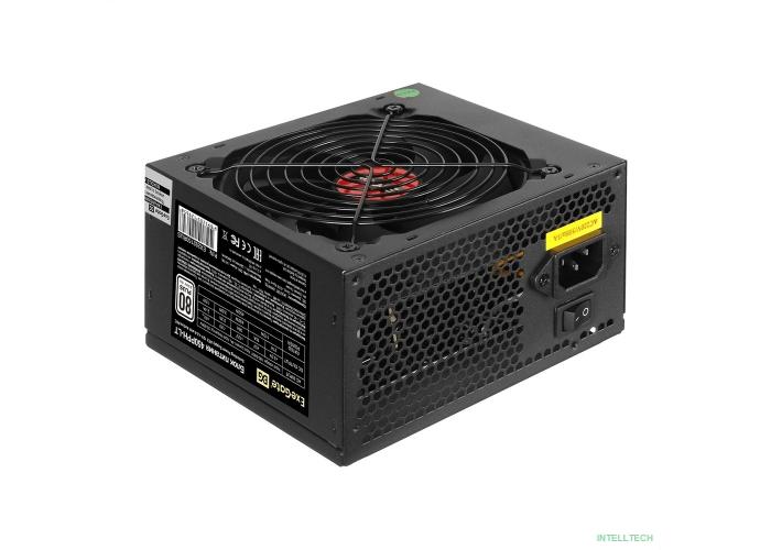 Exegate EX292150RUS Блок питания 450W ExeGate 80 PLUS® 450PPH-LT (ATX, APFC, КПД 82% (80 PLUS), 12cm fan, 24pin, (4+4)pin, PCIe, 5xSATA, 3xIDE, RTL, black)