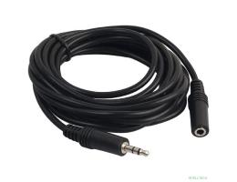 PERFEO Кабель Jack 3.5 мм вилка - Jack 3.5 мм розетка, длина 5 м. (J2203)