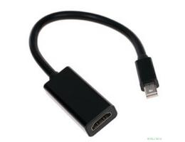Cablexpert Переходник miniDisplayPort - HDMI, 20M/19F, кабель 15см, черный, пакет (A-mDPM-HDMIF-02)