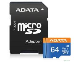 Micro SecureDigital 64Gb A-DATA AUSDX64GUICL10A1-RA1