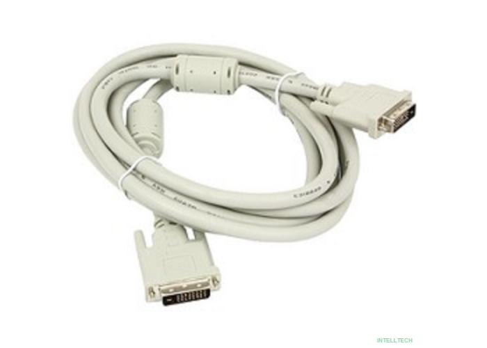 Bion Кабель DVI-D dual link 25M/25M, экран, ферритовые кольца, 1.8м [BXP-CC-DVI2-018]