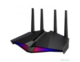 Роутер беспроводной ASUS  RT-AX82U, 4 LAN,1000 Мбит/с, 4 (802.11n), 5 (802.11ac), 6 (802.11ax), 1 x USB 3.2, 3G, 4G/LTE, IPv6 черный
