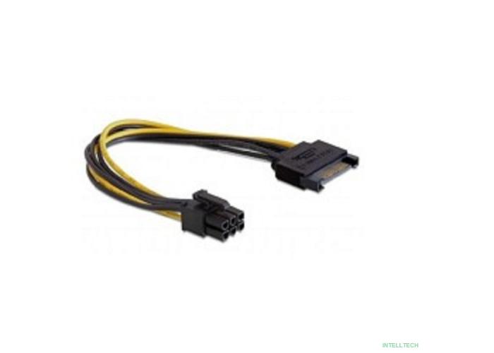 Cablexpert Разветвитель питания SATA->PCI-Express 6pin, для подключения в/к PCI-Е (6pin) к б/п ATX (CC-PSU-SATA)