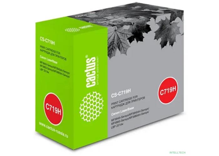 CACTUS Cartridge  CS-C719H  Картридж  для принтеров Canon LB MF5840 i-Sensys/ MF5880 i-Sensys;LBP 6300 i-Sensys/ 6650 i-Sensys, черный, 6400стр