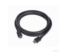 Кабель HDMI Cablexpert 19M/19M, v2.0, медь, позол.контакты, экран, 10м, черный, пакет [CC-HDMI4-10M]