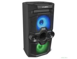 Портативная акустика 2.0 Sven PS-650 SV-018450 черная, 50Вт, FM-тюнер, USB, microSD, Bluetooth, LED-дисплей, 2х4000мА*ч