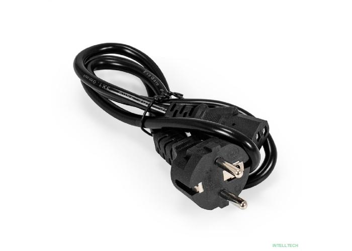 Exegate ES280992RUS Кабель питания ExeGate Special PC-1S (Евровилка Schuko->С13) 3*0.5mm2, CCA, черный, 1.0м.