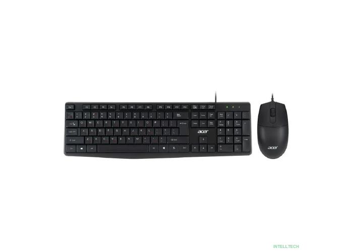 Acer OMW141 [ZL.MCEEE.01M] Комплект (клавиатура + мышь) черный USB проводной