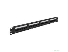 Exegate EX281080RUS Патч-панель UTP 19" 24 port кат.6 ExeGate  разъём KRONE&110 (dual IDC), 1U, RoHS, цвет черный