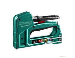 Степлер для скоб "Universal HD" 6-в-1: 53 (6-14 мм)/53F (8-14 мм)/140 (8-14 мм)/13 (6-14 мм)/300 (16 мм)/500 (16 мм), литой, алюм. корп., KRAFTOOL [3188]