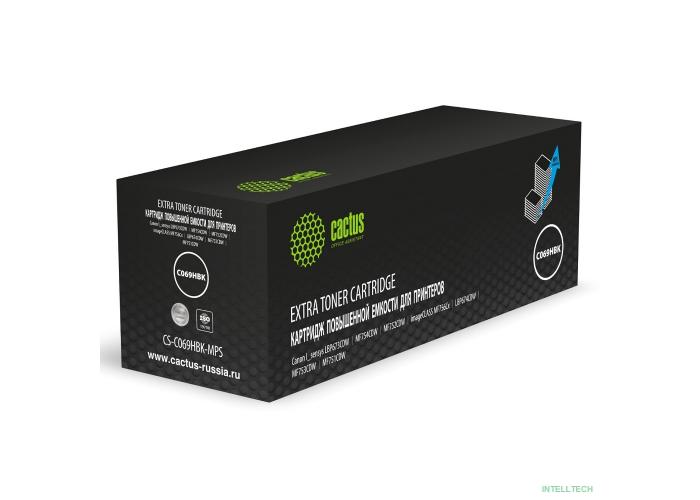 Картридж лазерный Cactus CS-C069HBK-MPS 069HBK черный (12000стр.) для Canon I_sensys LBP673CDW/MF754CDW/MF752CDW/imageCLASS MF756Cx/LBP674CDW/MF753CDW/MF751CDW