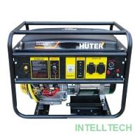 Huter DY6500LXG 64/1/32 Электрогенератор { четырехтактный, 5000Вт, 220В/50Гц, 81Дб, принудительное охлаждение, бак 22 л, расход бензина 374 г/кВтч, расход масла 6,8 г/кВтч, вес 74 кг }