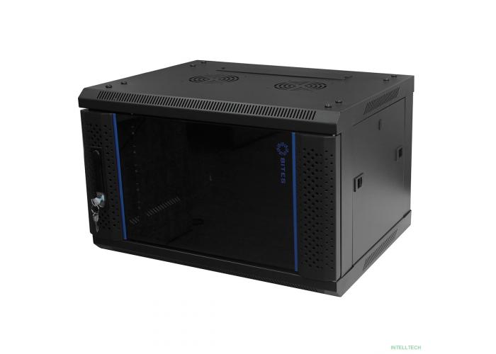 5bites Шкаф телекоммуникационный настенный TC6403-09B 9U / 600*450 / WALL / BLACK