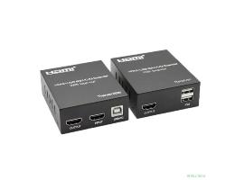 ORIENT VE049, HDMI KVM extender (Tx+Rx), HDMI+USB+Audio удлинитель до 60 м по витой паре Cat5e/6, HDMI 1.4, 4K@30Hz/1080p@60Hz, HDCP (31211)
