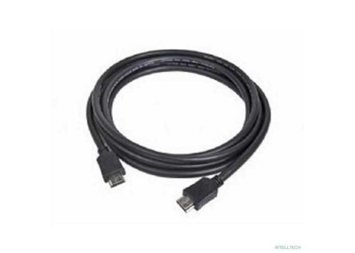 Кабель HDMI Cablexpert 19M/19M, v2.0, медь, позол.контакты, экран, 1.8м, черный, пакет [CC-HDMI4-6]