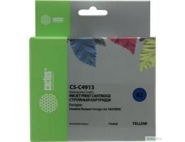 Cactus C4913 Картридж струйный CS-C4913 №82 желтый (72мл) для HP DJ 500/800C
