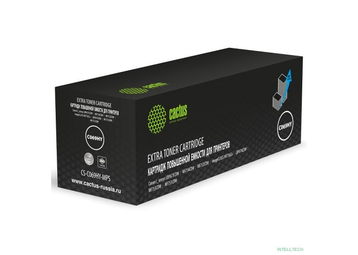 Картридж лазерный Cactus CS-C069HY-MPS 069HY желтый (9000стр.) для Canon I_sensys LBP673CDW/MF754CDW/MF752CDW/imageCLASS MF756Cx/LBP674CDW/MF753CDW/MF751CDW