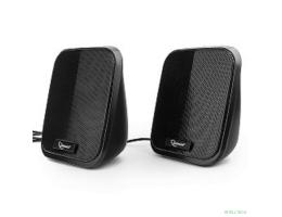 Акустич. система 2.0 Gembird SPK-100, черный, 6 Вт, рег. громкости, USB-питание					