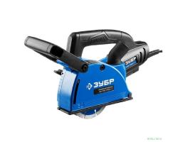 ЗУБР [ЗШ-П30-1400 ПСТК] Штроборез (бороздодел) { макс. глуб. 30 мм, 125 мм, подключ. пылесоса, плавн пуск, защита от перегрузки, 1400 Вт, кейс }