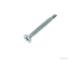 Rexant KR-01-3722-0012 Саморез оконный KRANZ сверло, 3.9х32, белый цинк, короб (500 шт./уп.)