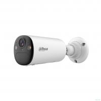 DAHUA DH-IPC-BF4CP-0210B-Pearl Уличная цилиндрическая IP-видеокамера с Wi-Fi 4Мп; 1/3” CMOS;  2.1мм; видеоаналитика ИК 15м, LED 20м; IP66; -20 °C до +60 °C; Литиевая батарея 20.44 Вт·ч
