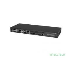 DAHUA DH-AS5500-24GT4XF 28-портовый управляемый коммутатор, уровень L3, 24xRJ45 1Gb, 4xSFP+ 10Gb, коммутация 128 Гбит/с, MAC-таблица 16К