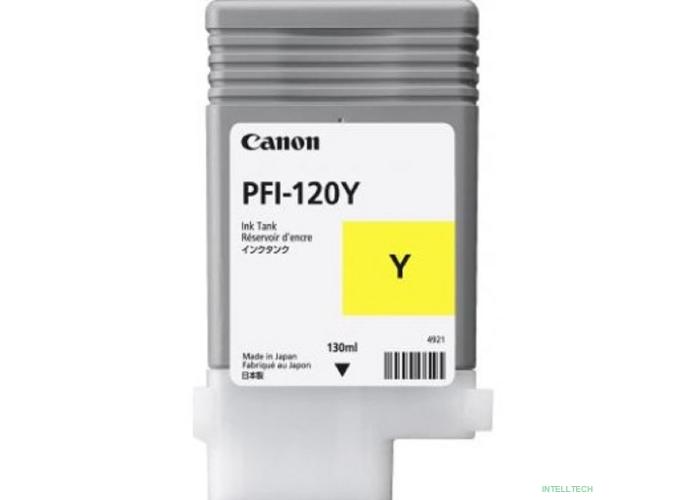 Canon PFI-120Y 2888C001  Картридж для  TM-200/TM-205/TM-300/TM-305, 130 мл. жёлтый