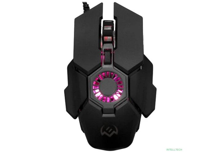 Мышь Sven RX-G880 6+1кл. 400-7000 DPI, ПО, вентилятор, подсветка, игров. Упак