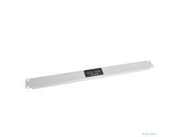 REM Фальшпанель с термометром в шкаф 19" 1U, цвет черный (R-FPT-1U-9005)