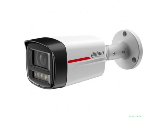 DAHUA DH-IPC-HFW2849TLP-S-LED-0280B-PRO Уличная цилиндрическая IP-видеокамера WizColor 8Мп, 1/1,8” CMOS, объектив 2.8мм, видеоаналитика, микрофон, LED 50м, IP67, металл