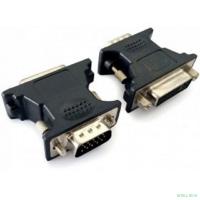 Cablexpert Переходник VGA-DVI, 15M/25F, черный, пакет (A-VGAM-DVIF-01)